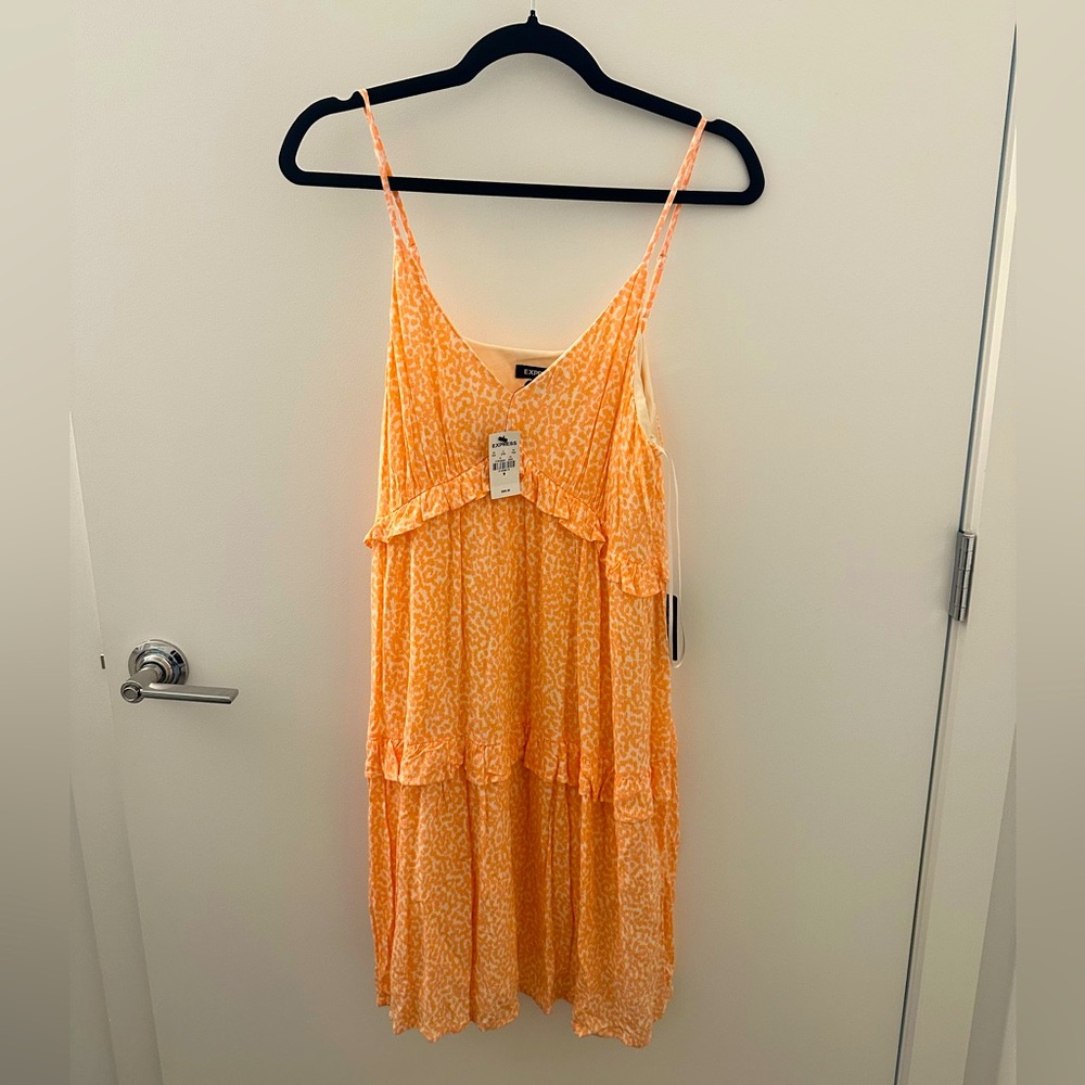 Express Peach Sleeveless Dress
